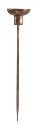 Lys holder - Antikk messing - Ø5.5 x 25 cm - www.frokenfraken.se