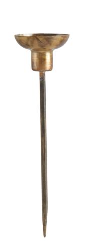 Lys holder - Antikk messing - Ø5.5 x 20 cm - www.frokenfraken.se