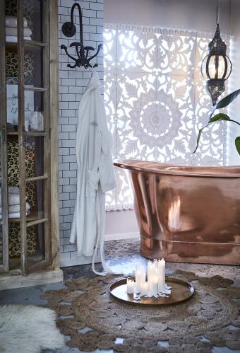 Teppe - Boho - Rundt Jute - Ø150 cm - www.frokenfraken.se