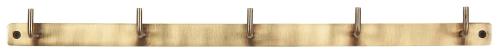 Klädhenger med 5 kroker antikk messing - 50,5 x 4,5 x 3,7 cm - www.frokenfraken.se