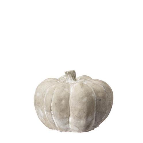 Pumpa - Dekorasjon - Lysegrå - 14 x 10 cm - www.frokenfraken.se