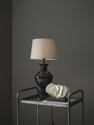 lampfot - Alma - Svartbrun 48cm - www.frokenfraken.se