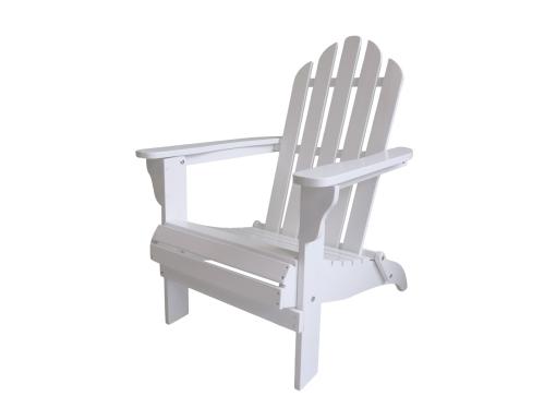 Amerikansk däckstol - Adirondack Sunchair - Tre Hvit - www.frokenfraken.se