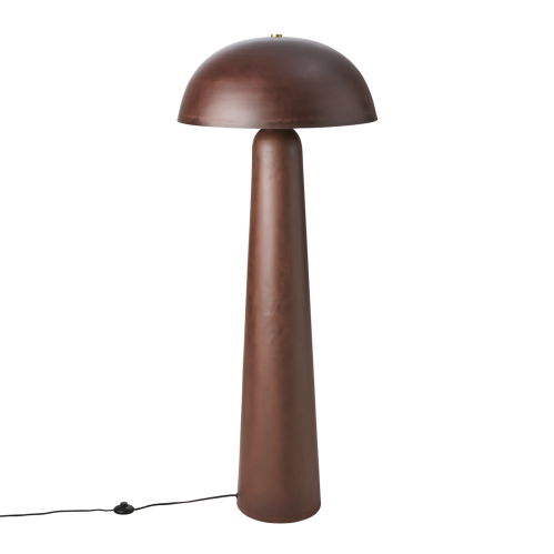 Golvlampa - Svamp Rostbrun - Ø22/48 x 120 cm - www.frokenfraken.se