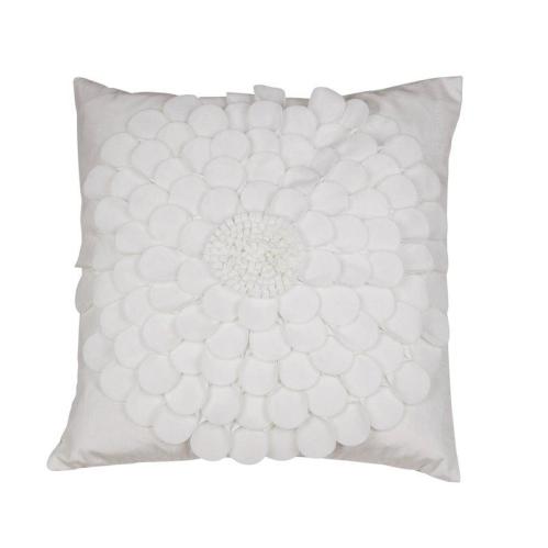 Kuddetrekk - Blomst - Offwhite - 47 x 47 cm - www.frokenfraken.se