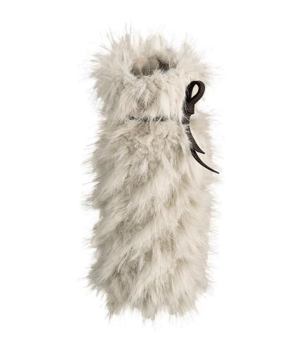 Vinpåse – Cavalese – Cream – Fuskepels – 30 x 13 cm - www.frokenfraken.se