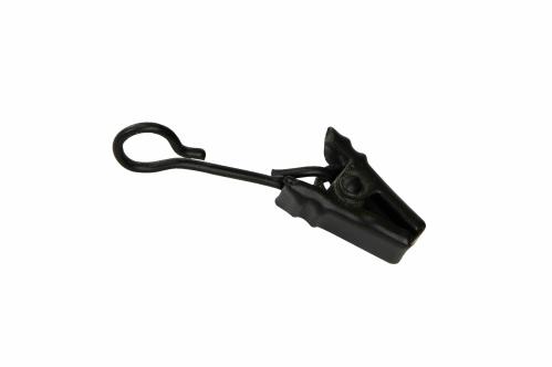 Klips med løkke - Svart - 10-pakning - 2 x 1 cm /H4,3 cm - www.frokenfraken.se