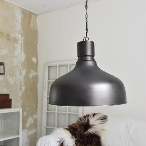 Taklampe - Metall - Blank Svart - 44 x Ø50 cm - www.frokenfraken.se
