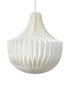 takskjerm - Vicky - Hvit papir 40cm - www.frokenfraken.se