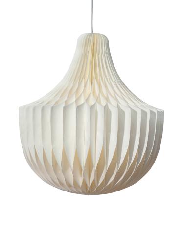 takskjerm - Vicky - Hvit papir 40cm - www.frokenfraken.se