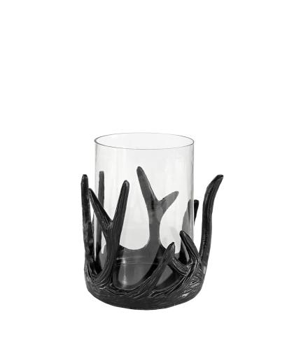 Lyslykt - Reinshorn - Svart - 18 cm - 1 stk - www.frokenfraken.se