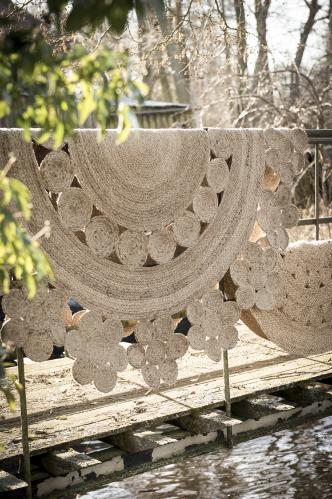Teppe - Boho - Rundt Jute - Ø150 cm - www.frokenfraken.se