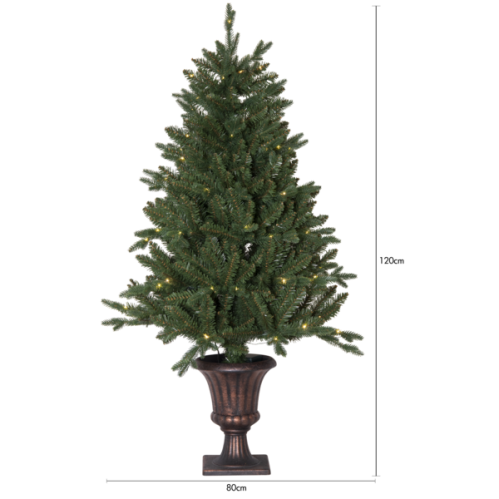 Julgran i pokalkruka - 120 cm - Inomhus & Utomhusbruk - www.frokenfraken.se