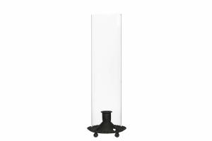 Lyslykt - Sylinder - Glass - Svart - 10 x 32 cm - www.frokenfraken.se