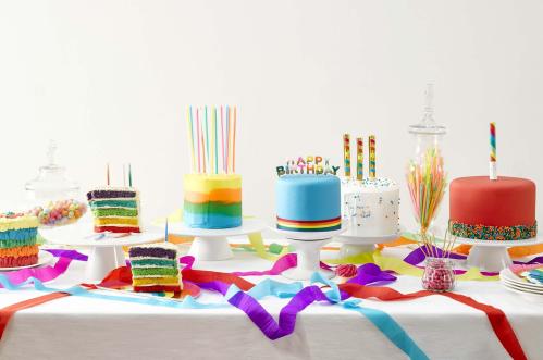 Diadem - Bursdag Brights Rainbow It's My Birthday Hodebånd - www.frokenfraken.se