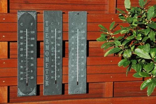 Termometer - Skifer - 1,4 x 10,1 x 45 cm - www.frokenfraken.se