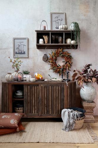 Skap med skyvedører – Natur – 77 x 152 x 44 cm - www.frokenfraken.se