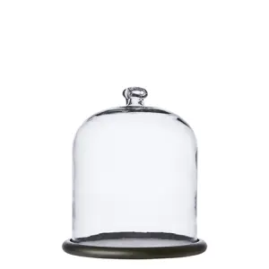 Glaskupp med fat - Ø18 x H23 cm - www.frokenfraken.se