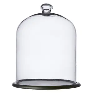 Glaskupp med fat - Ø30 x H38 cm - www.frokenfraken.se