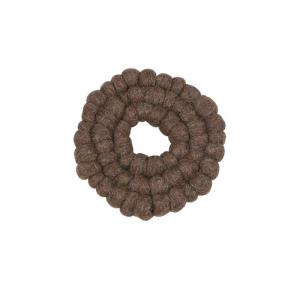 Gryteunderlag - Dot - Brun - Ø19 cm - www.frokenfraken.se
