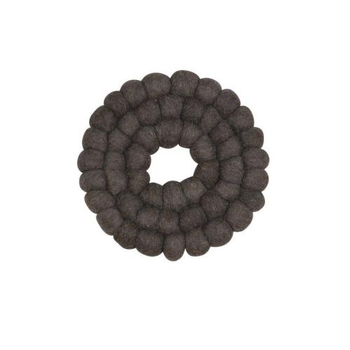 Gryteunderlag - Dot - Mørkegrå - Ø19 cm - www.frokenfraken.se