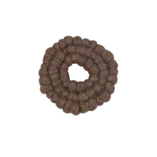 Gryteunderlag - Dot - Brun - Ø19 cm - www.frokenfraken.se
