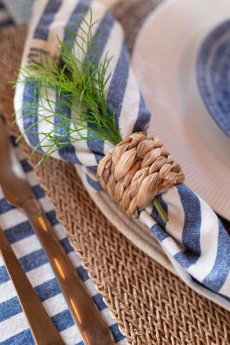 Tygserviett - SVEA - DENIM - 45 X 45CM - 6-pakning - www.frokenfraken.se