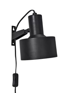 Vegglampe - Solo - Matt svart 23cm - www.frokenfraken.se