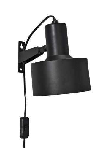 Vegglampe - Solo - Matt svart 23cm - www.frokenfraken.se