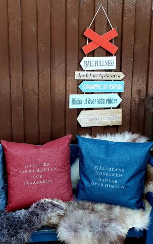 Skilt - LED-kors - Tre - 60 x 35 cm - www.frokenfraken.se
