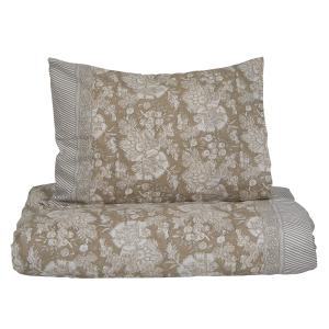 Sengetøy Kingsize - Sonia Beige - 220 x 210, 2 x 50 x 60 cm - www.frokenfraken.se