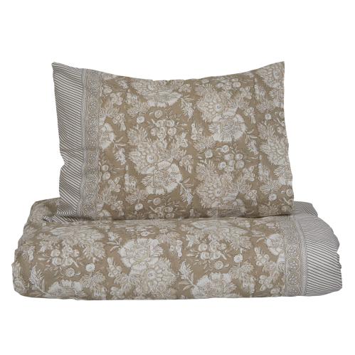 Sengetøy Kingsize - Sonia Beige - 220 X 210, 2 x 50 X 60 CM - www.frokenfraken.se