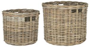 Korg - Krukke - Rattan - 2 Størrelser - Ø:44, 34 cm - www.frokenfraken.se