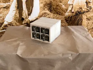 Krydderhylle – Natur – Med måleskjeer – 17 x 13 x 18 cm - www.frokenfraken.se