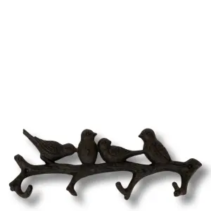 Kroklist - Jern - fugler - svart/brun - 3 x 11 x 30 cm - www.frokenfraken.se