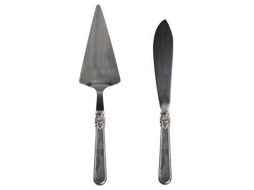 Kakespade og Kakekniv - Svart Perlemor - www.frokenfraken.se