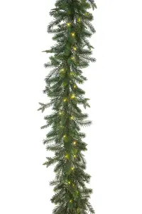 Grangirlander med lys - Batteridrevet - 180 cm - www.frokenfraken.se