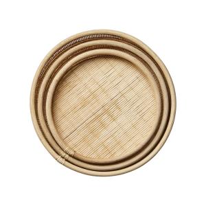 Brett - sett med 3 - Natur - Ø35 x 5 cm - www.frokenfraken.se