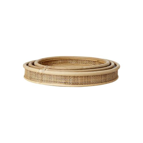 Brett - sett med 3 - Natur - Ø35 x 5 cm - www.frokenfraken.se