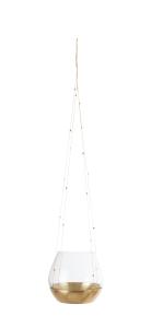 Lykt/Ampel - Hengende - Messing & Glass - Liten - www.frokenfraken.se