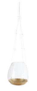 Lykt/Ampel - Hengende - Messing & Glass - Stor - www.frokenfraken.se