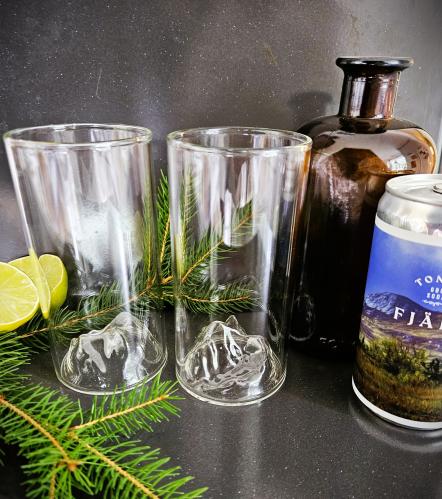 Glas - Fjäll - 12,5 cm - www.frokenfraken.se