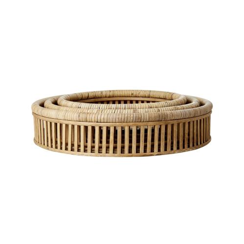 Brett - sett med 3 - Natur - Ø36 x 9 cm - www.frokenfraken.se