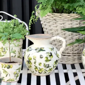 Krukke - Vase - Kanne - Oliven - Ø20,5 x H18,5 cm - www.frokenfraken.se