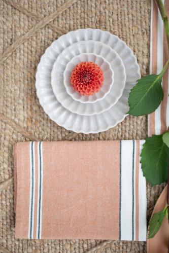 Kjøkkenhåndkle - BODIL - PEACH - 50 X 70 CM - www.frokenfraken.se