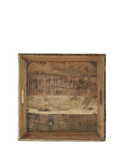 Serveringsbrett - Serveringsfat i tre med håndtak - 46 x 46 cm - www.frokenfraken.se