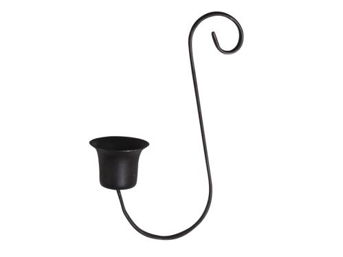Lysstake - Krok - Svart - For vanlige lys - 14 cm - www.frokenfraken.se
