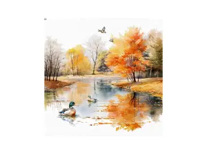Serviett – Autumn Ducks – 33 x 33 cm - www.frokenfraken.se