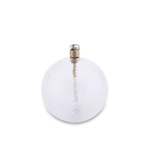 Oljelampe - hamret glass - Rund kule - Messing - Ø11 cm - www.frokenfraken.se