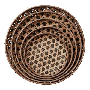 Brickor - set om 5 - Natur - Ø43 x 9 cm - www.frokenfraken.se